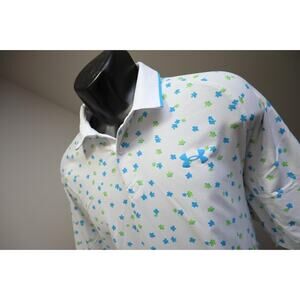 Under Armour Golf Polo Iso-Chill HeatGear Loose Golf Shirt Mens Size Large
